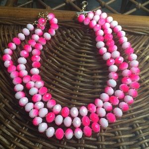 Amrita Singh Bright Pink Beaded Necklace